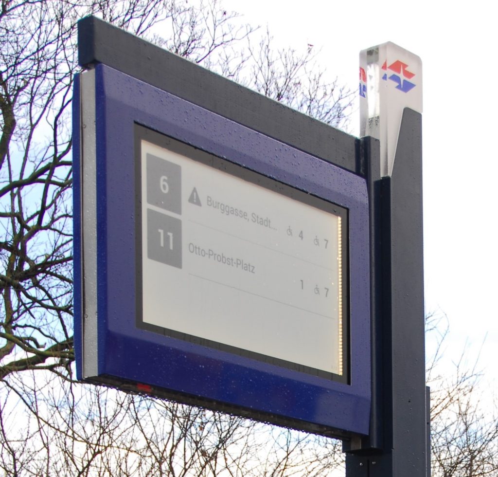 32" E-Paper Outdoor passenger Information